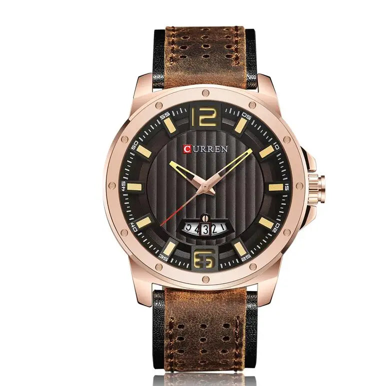 CURREN Luxury Watch Leather-8293