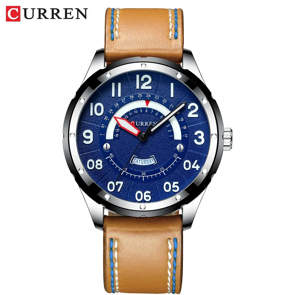 CURREN 8267 Leather Watch